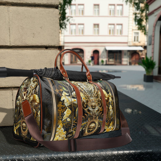 Windsor Regalia PU Leather Bag, Baroque Luggage, Faux Leather Travel Bag, Gym Duffle Bag | D20121